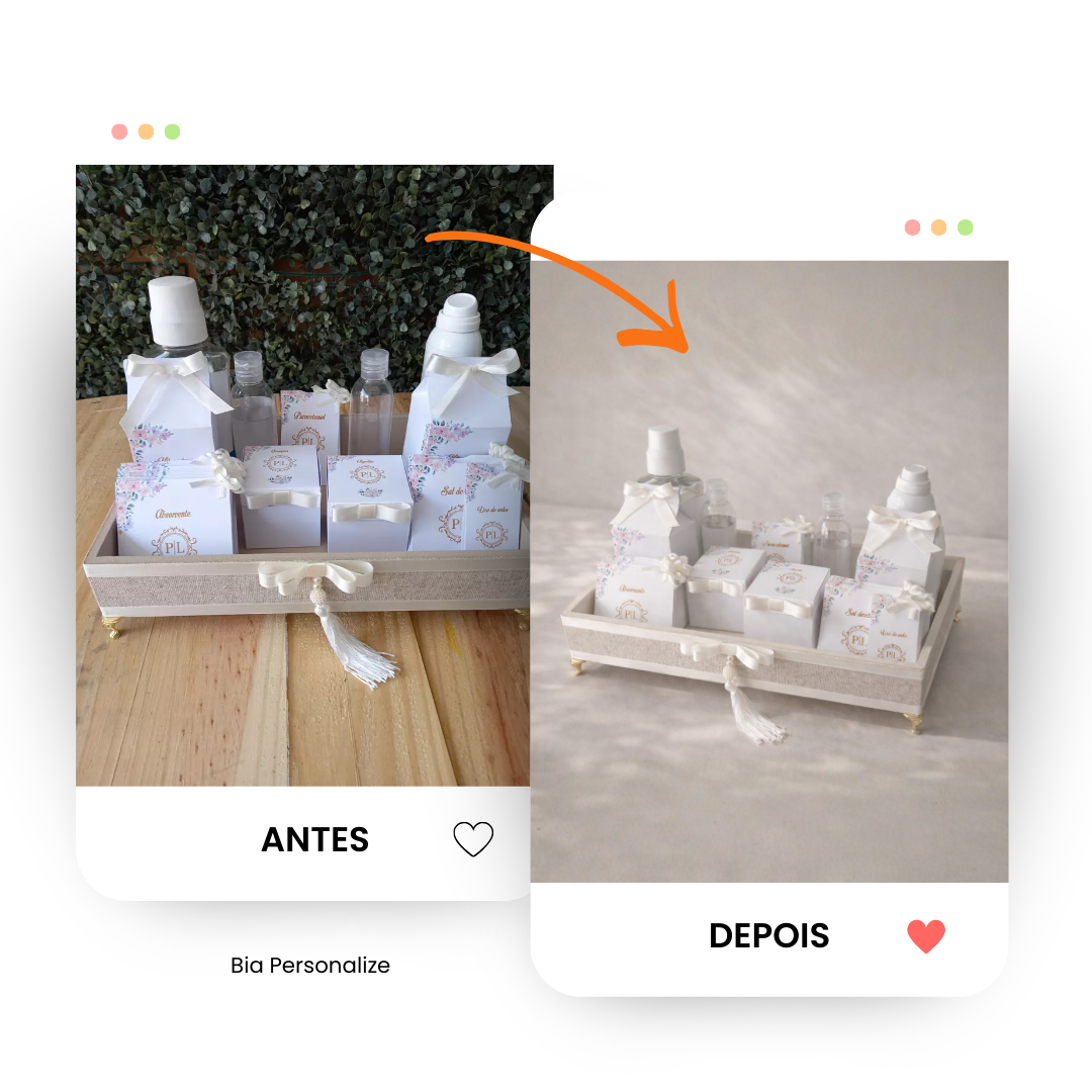 Antes e depois - Bia Personalize