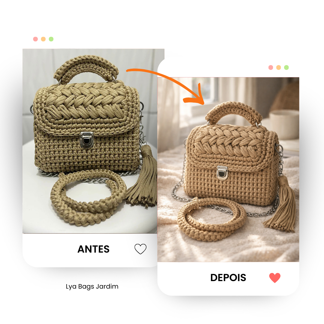 Antes e depois - Lya Bags Jardim